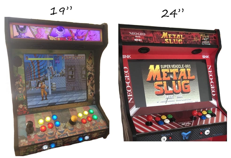 Comparativa monitor arcade 19 24 4:3 19:9